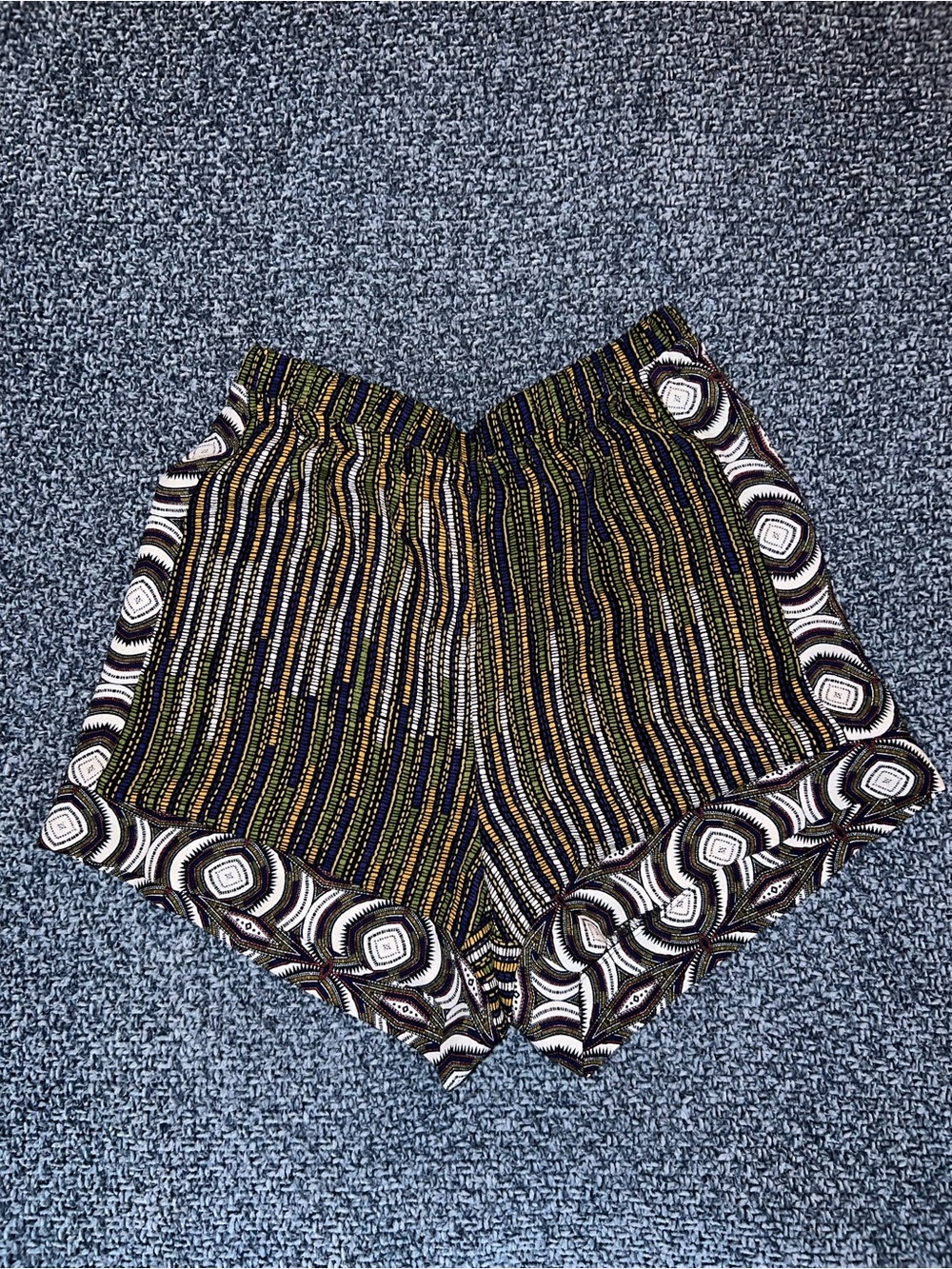 Women's H&M Conscious Patterned Elastic Waist Shorts